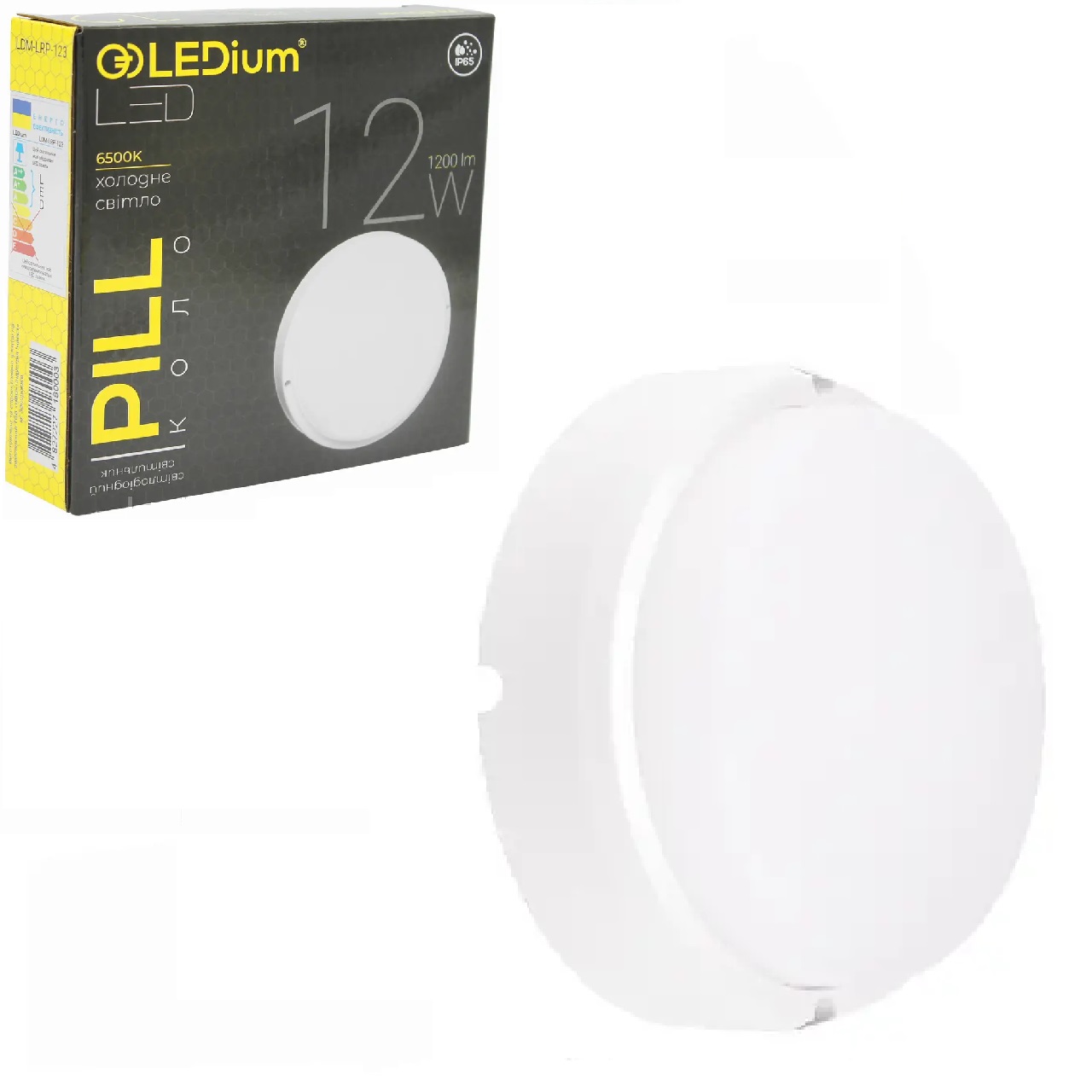 Світильник світлодіодний 12 Ват PILL LEDIUM Коло IP65